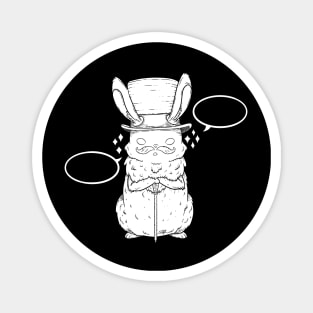 Top Hat Bunny Magnet